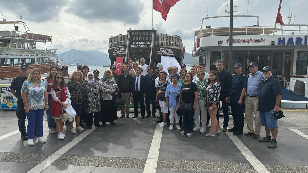 KAYMAKAM KAYA VE GAZİLER TEKNE İLE CUMHURİYET GEZİSİ YAPTILAR