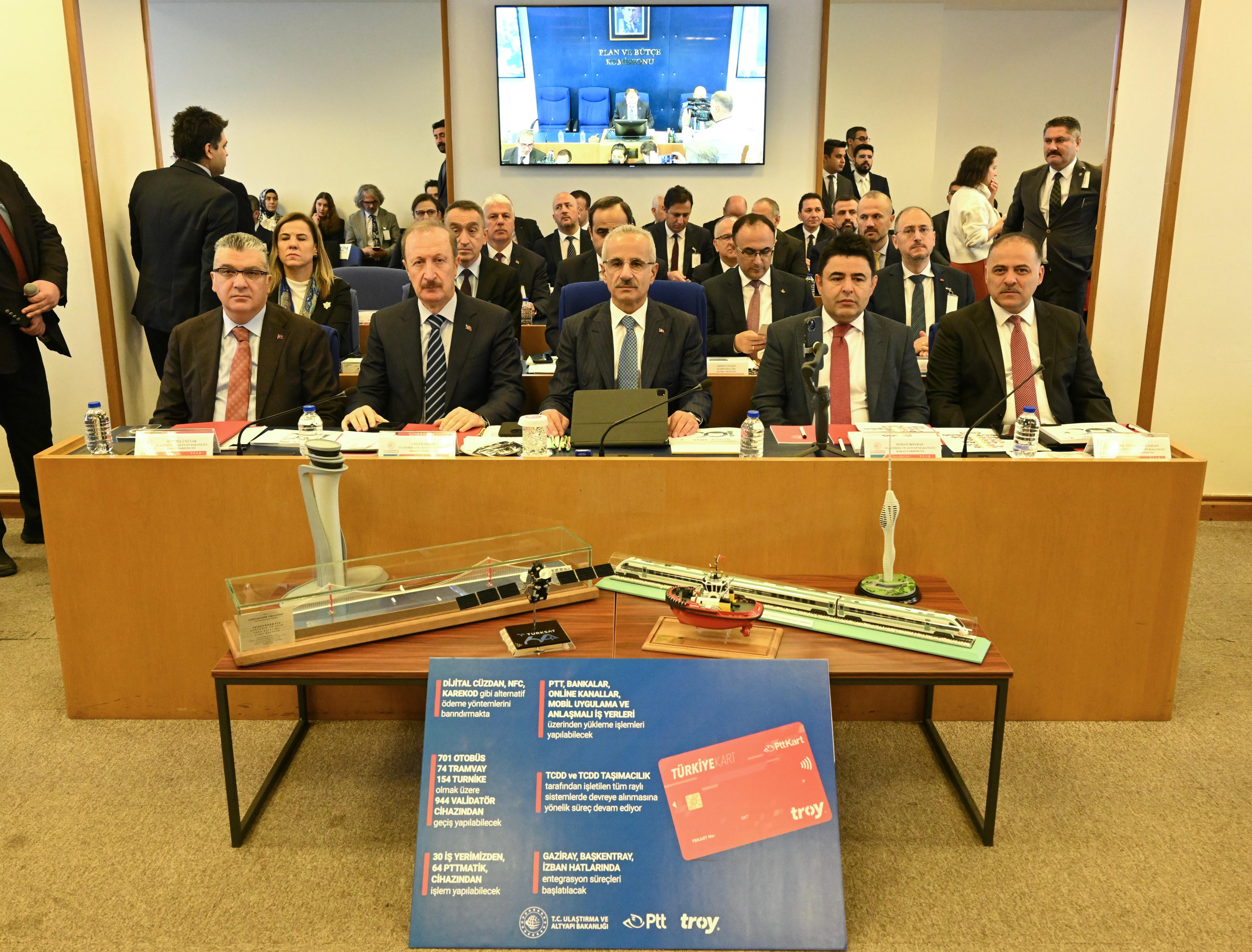 ULAŞTIRMA VE ALTYAPI BAKANI URALOĞLU, TBMM PLAN VE BÜTÇE KOMİSYONUNDA BAKANLIĞIN 2024 YILI BÜTÇESİNİN SUNUMUNU YAPTI